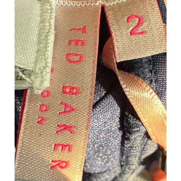 Ted Baker Halter Swimsuit One Piece Navy Size '2' US Small 4/6 New with tags - Picture 4 of 6